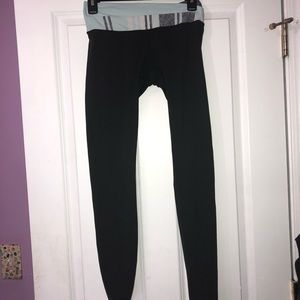 Lulu Lemon Leggings with Thick Blue Band